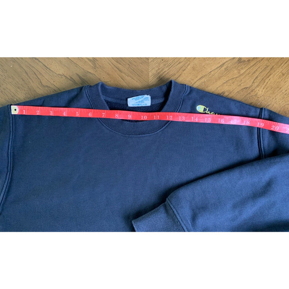 Champion Reverse Weave Crewneck Sweatshirt Mens Black Size L - Picture 6 of 8